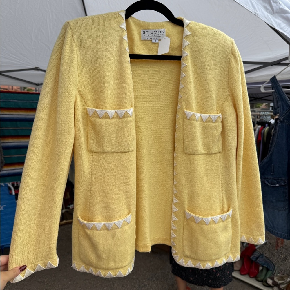 Vintage St.John’s Yellow Blazer